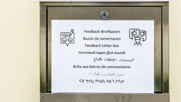 Briefkasten für Feedback