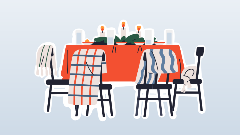 Ein gedeckter Tisch