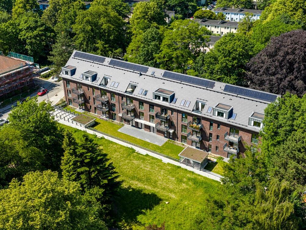 Das Haus für Senioren aus der Luft