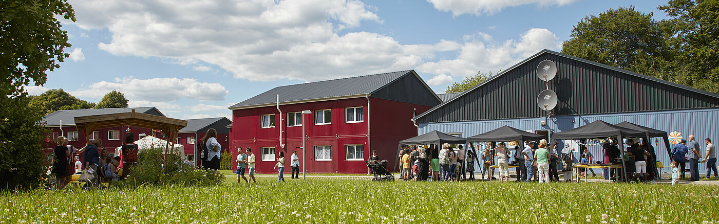 Sommerfest in Wohnunterkunft