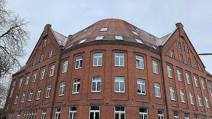 Das Haus von unten gesehen