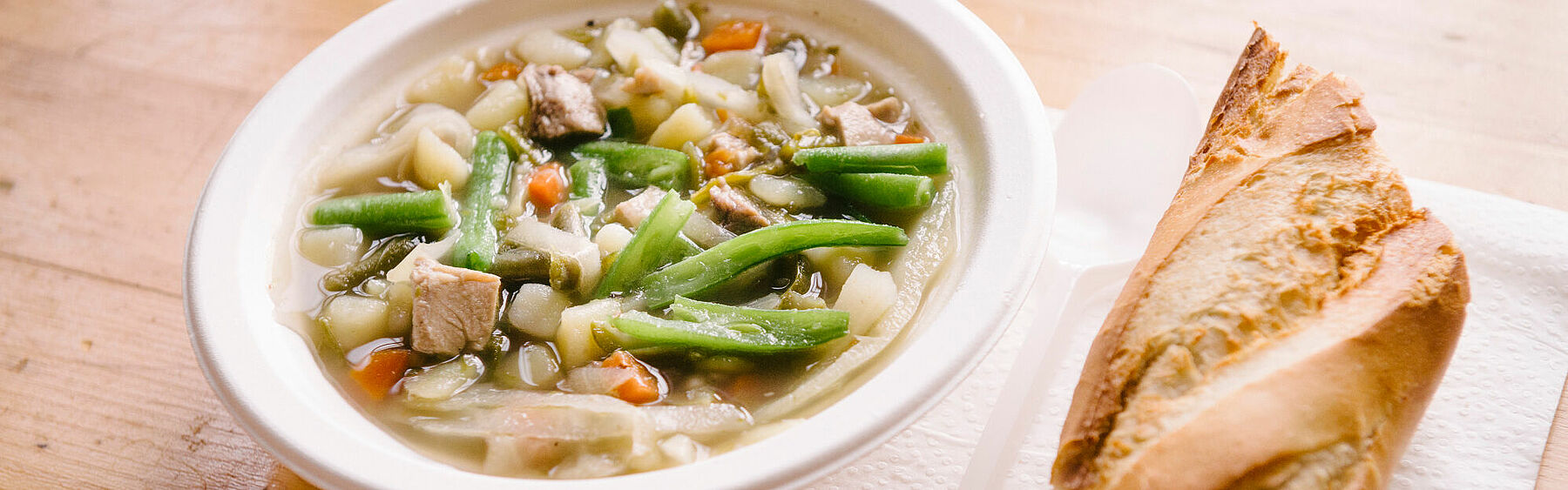 Suppe und Brot