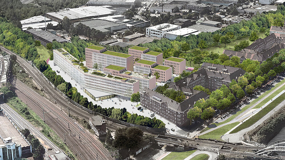 Visualisierung Wohnquartier Hafenbahnpark