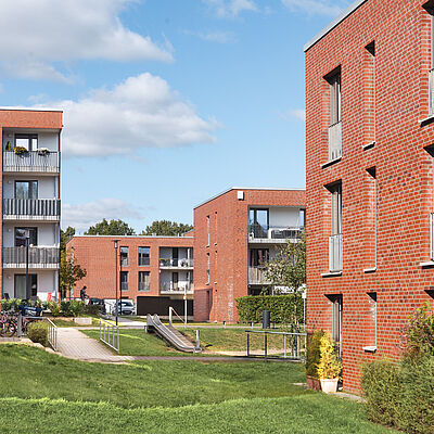 Blick auf ein Quartier