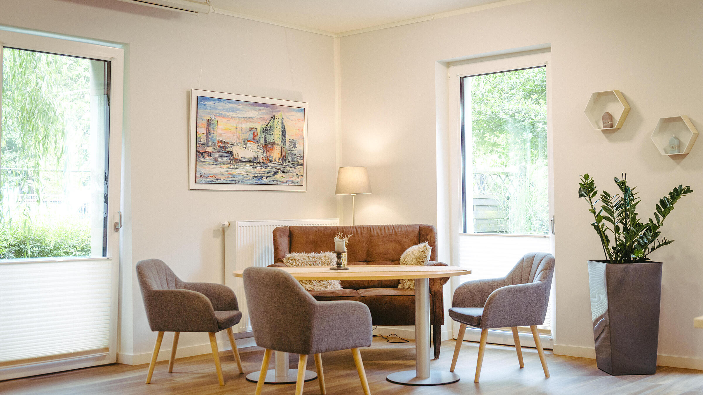 Eine Sofa-Ecke im Haus 