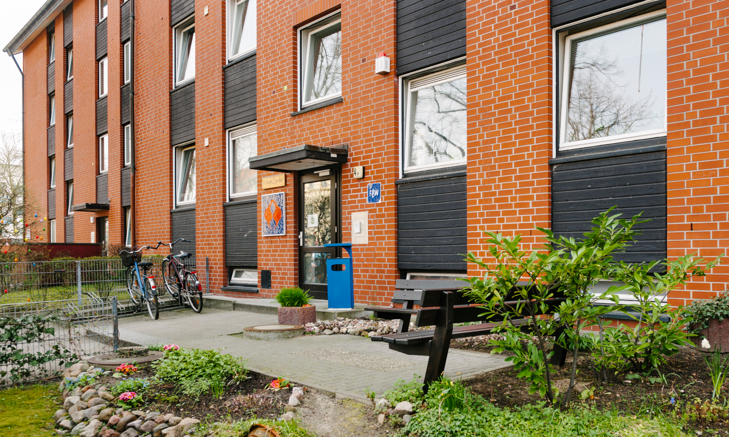 Der Eingang zur Unterkunft FrauenZimmer 