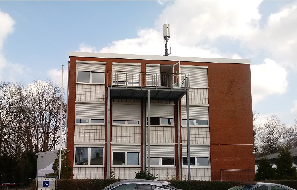 Quarantäne-Standort Oehleckerring in Langenhorn Das Haus im Oehleckerring von außen